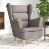 VidaXL Armchair Taupe 74x84x100 Cm Fabric, Recliner Armchair, Living Room Armchair, Bedroom Chair, Lounge Chair, 4016901