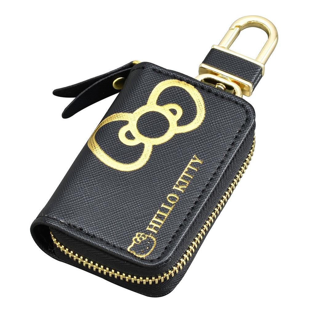 SEIWA Car Accessories Hello Kitty Key Case KT523 Smart Key Storage Black Gold HELLO KITTY &
