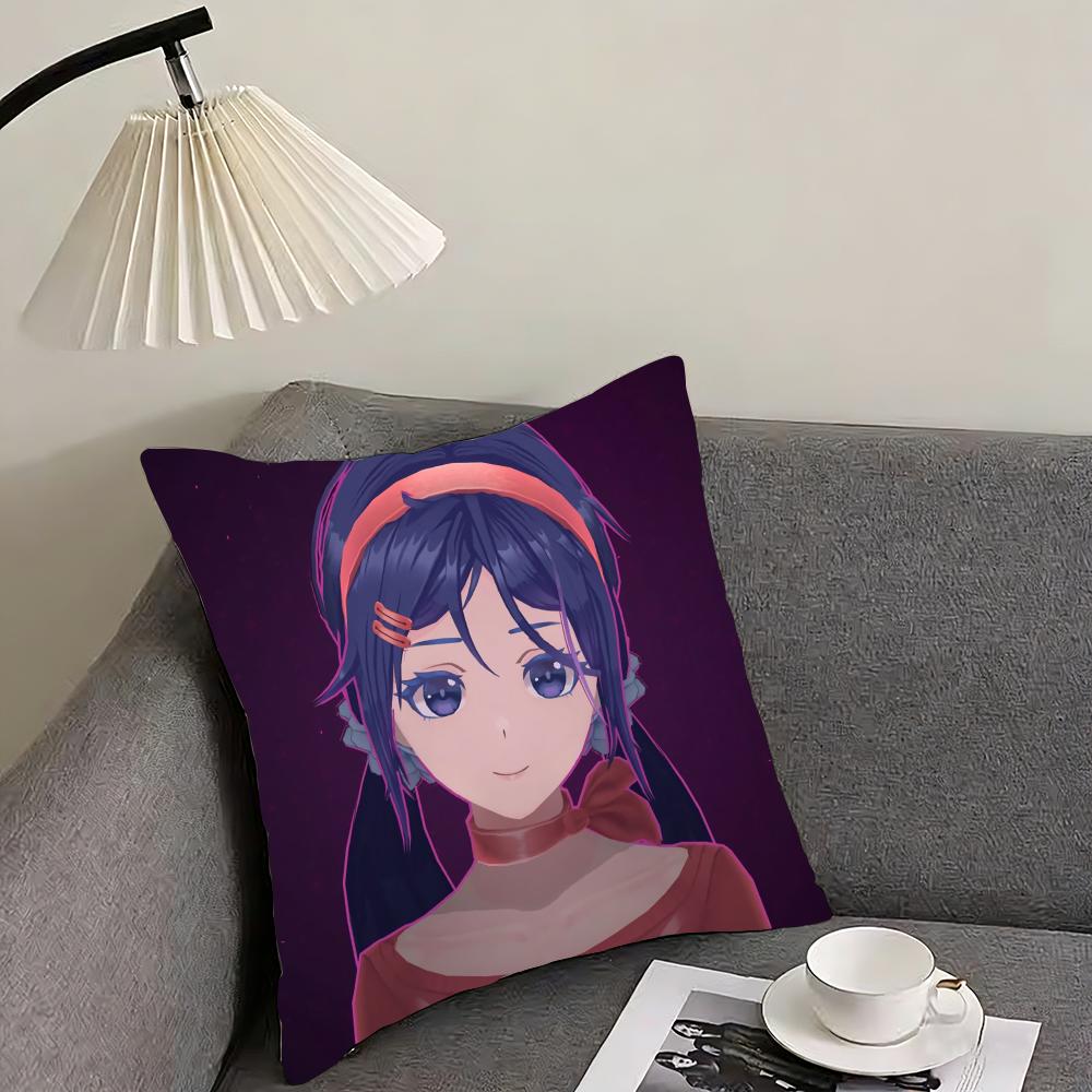 Video Game M-MiSide Mita Cushion Cover Reversible Plush Pillow Cover – For Car, Sofa, Bedroom, Perfect As a Gift.