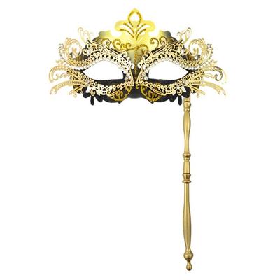 Womens Venetian Mardi Gras with Holding Stick Masquerade Mask Costume Mask Halloween