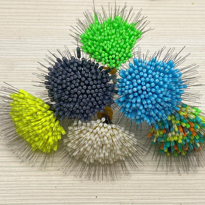 200 Pcs Black Silicone Competition Space Beans 200 pcs fluorescent yellow