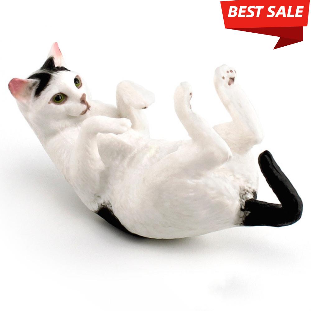 Cute PVC Cat Doll Ornaments 9 Colors DIY Cat Figures Statue Mini Model Desktop Toys Home Decoration