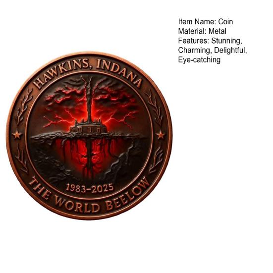 If Gate Opens Challenge Coin 1983-2025 Metal Commemorative Coin Collectible Souvenir Keepsake for TV Shows Fans