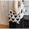 Love Knitted Bag Women's New Fashionable Large-capacity Tote Bag Korean Version Versatile High-end Handbag