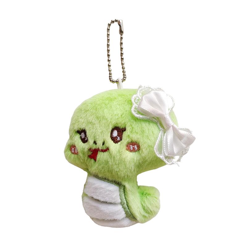 

Мультяшный год пищащая змея плюшевый брелок милый год змеи мягкая кукла брелок сумка кулон год подарки зелёный