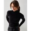 TIFICY Women's Fashion Casual Fall Winter Solid Color Print Long Sleeve High Neck Sweaters