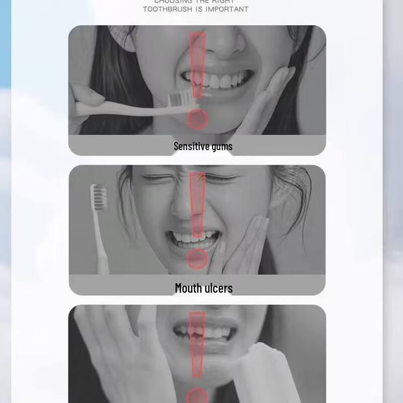 Saky High-Density Whitening Toothbrush 4-Pack