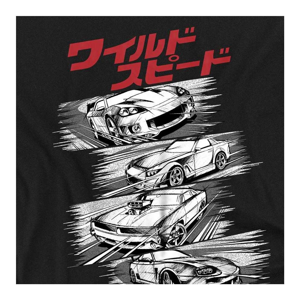 Fast & Furious Unisex Adult Street Racers Ringspun Cotton T-Shirt