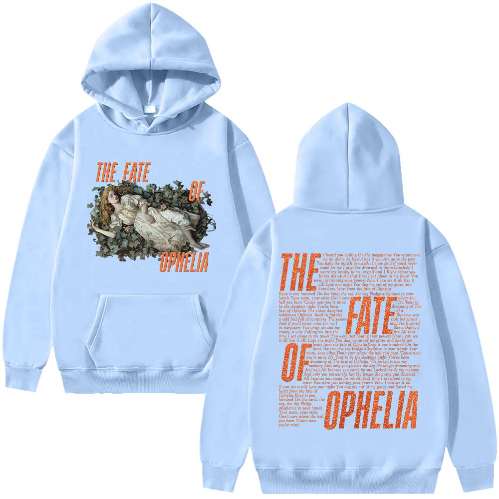 The Fate of Ophelia Lyrics Hoodie TS The Life of A Showgirl Album Graphic Clothes Women Men Fashion Retro Aesthetic Pullover Y2K