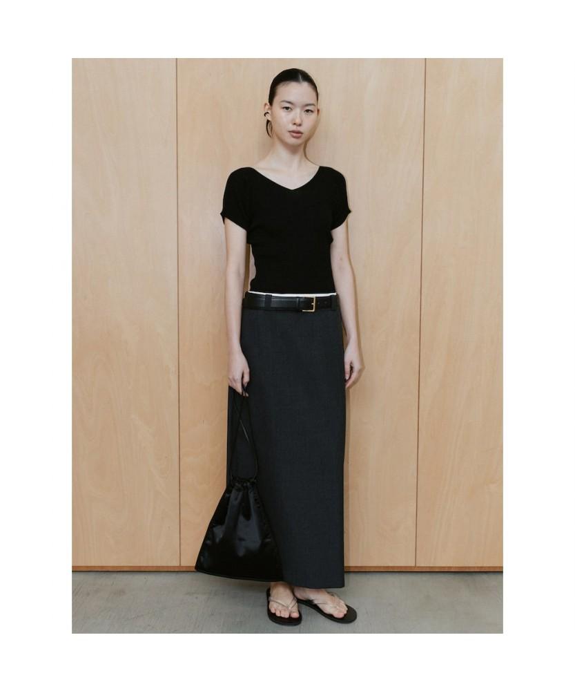 Diaepeocheo Bo H Line Skirt Gray (Ta6427A073)
