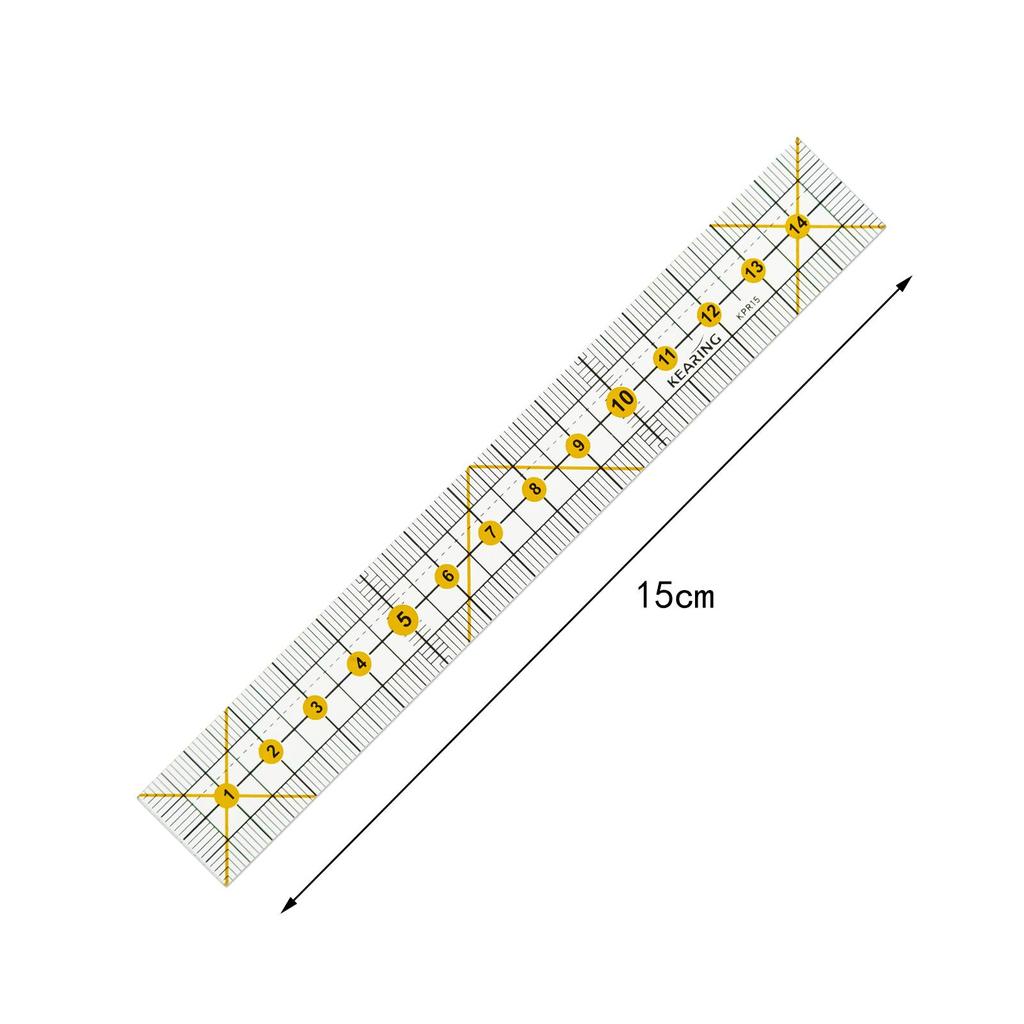 Cutting Cloth Manual Ruler Stencils Patchwork Ruler for Quilter DIY Apparel