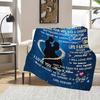 Flaneldecke für den Ehemann – Durchdachtes Geburtstags- und Feiertagsgeschenk – Gemütliche Personalisierte Decke – Perfektes Weihnachts-Valentinstagsgeschenk