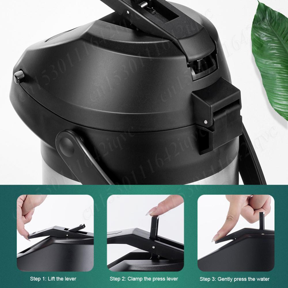 1.9L Hot Water Kettle Stainless Steel Household Insulated Vacuum Bottle Large Capacity Thermal Beverage Dispenser for Travel