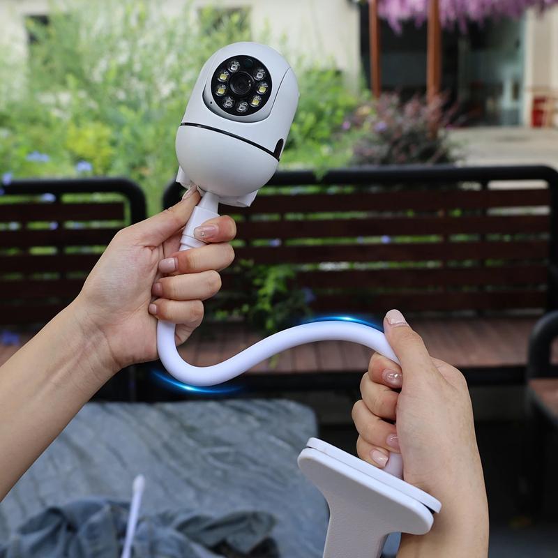 Protable Flexible Camera Clamp Mount Baby Monitor Camera Holder Stand Webcam Monitor Punch-free Bendable Bracket Base With Clip