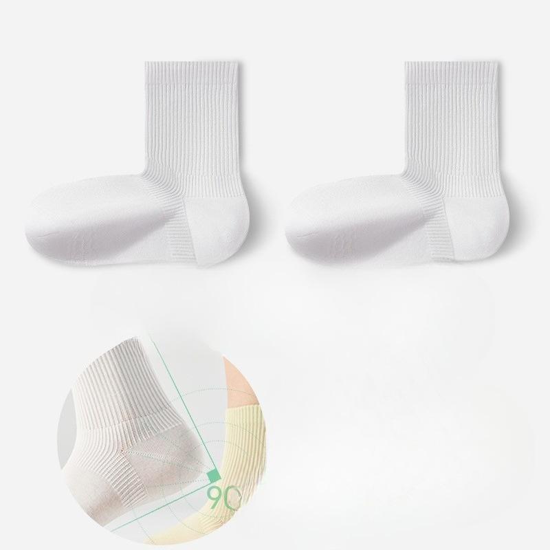 Female Summer Thin Cotton Breathable Antiseptic Antibacterial Boneless Tube Socks