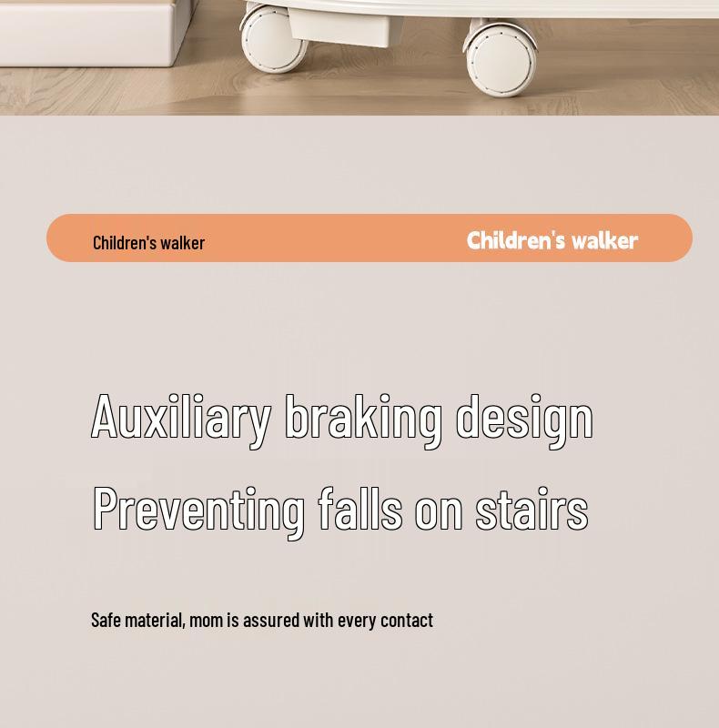 Two-in-One Baby Walker & Learning Push Car for Boys and Girls - Non-Slip, Anti-Tip Design