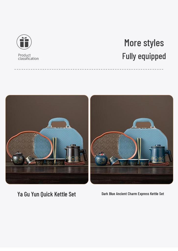 Wooden Handle Tea Set: Portable Teacups for Camping, Home, and Office - Perfect Gift for Young People and Festivals