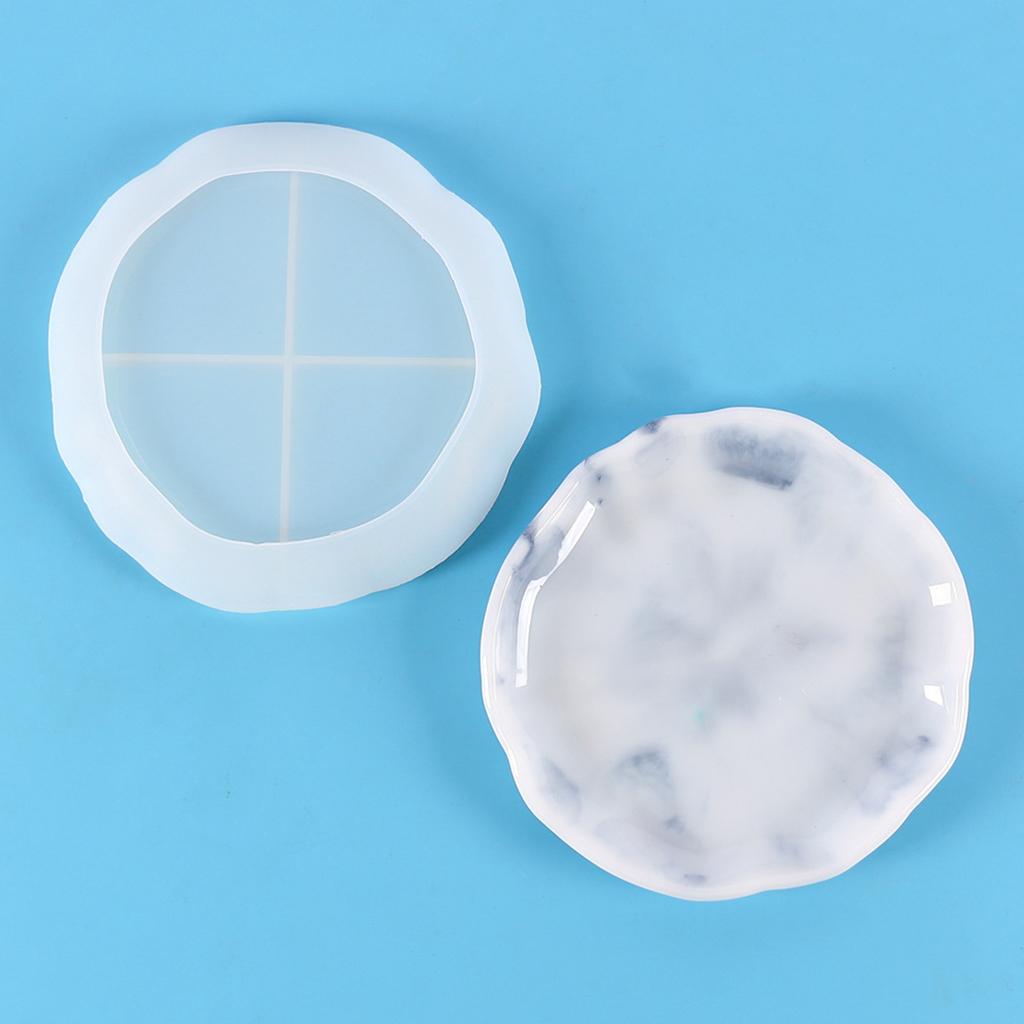 Multifunction Crystal Epoxy Resin Storage Plate Mold for Diy Handmade Fruit Tray
