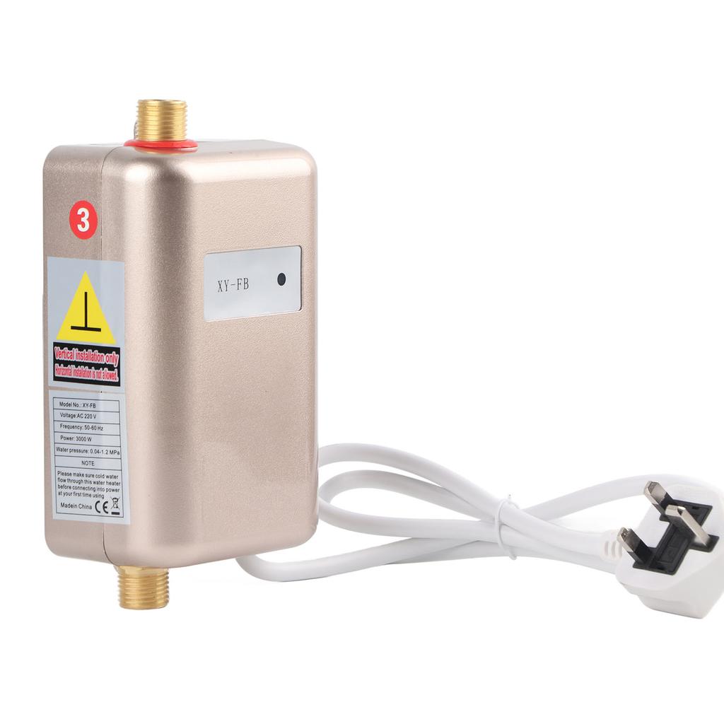 Gold Home Kitchen Hot Cold Mini Instant Water Heater with Indicator Light