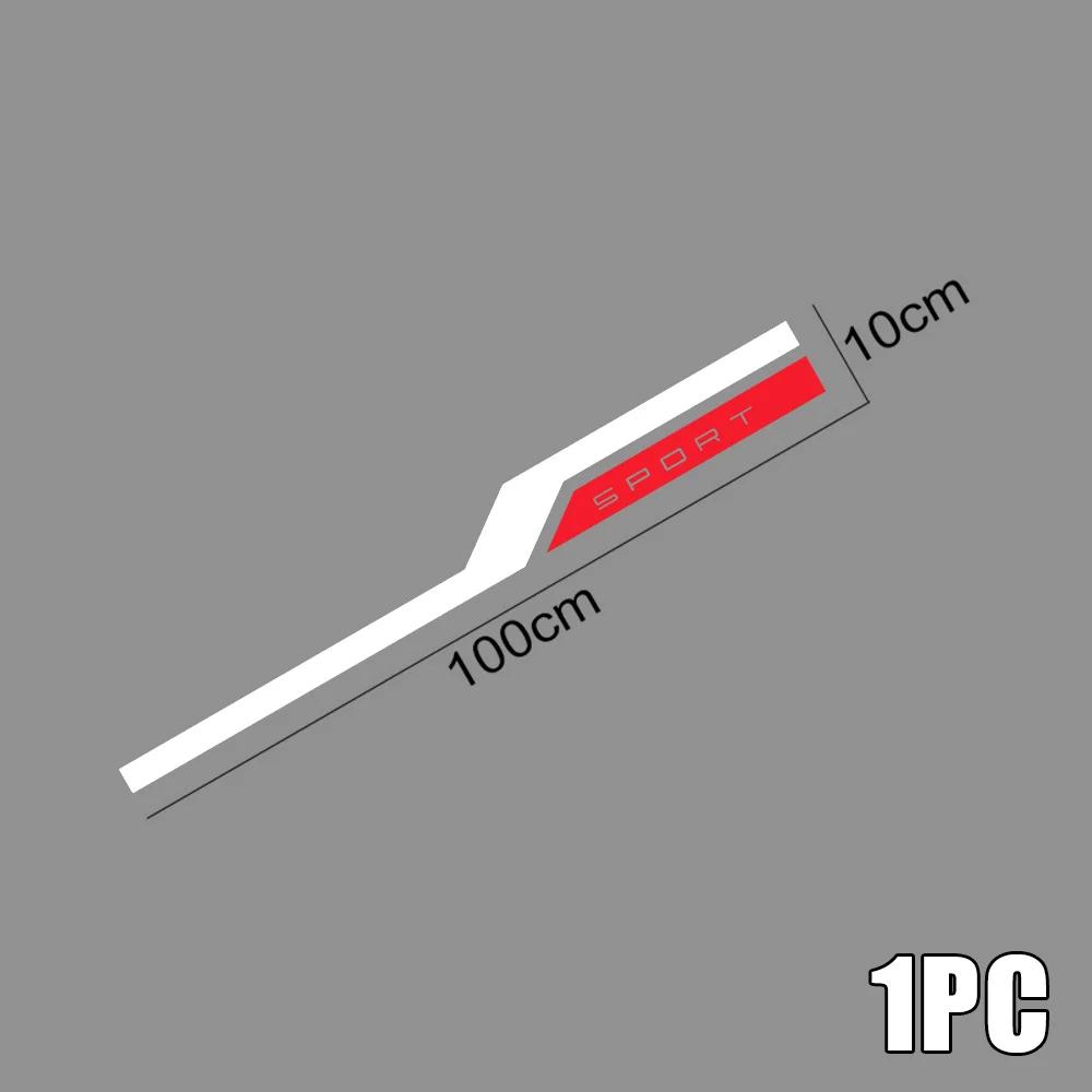 

1 шт. наклейки на капот автомобиля, невыцветающие наклейки на кузов автомобиля, 100*10 см, спортивная декоративная наклейка, универсальные аксессуары для внешнего стайлинга автомобиля