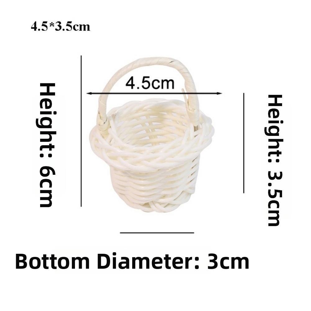 New Beautiful Handmade Flower Storage Basket Hand-Woven Round Shape Wicker Flower Basket Storage Baskets For Plant Home Wedding
