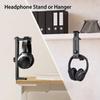 NEETTO HS906 Headphone Stand & Hanger 2 in 1, Above & Under Desk