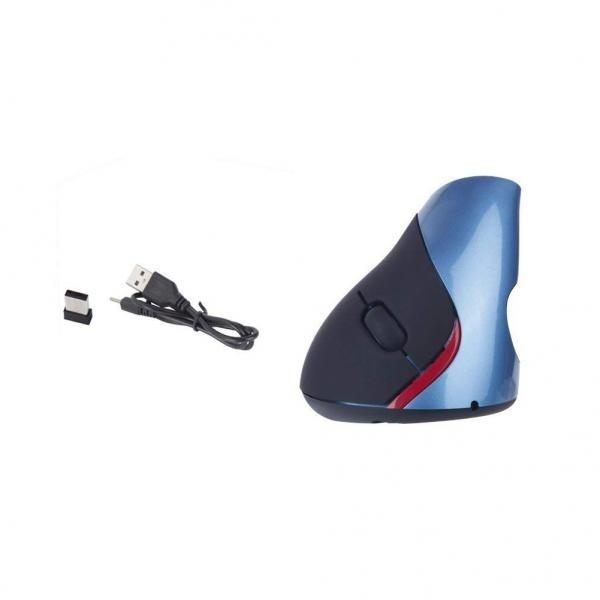 Professionelle 2,4 GHz 5 Tasten Wiederaufladbare Batterie Kabellos Ergonomisch Vertikal Optische Maus
