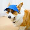 Handsome Adjustable Dog Baseball Cap with Ear Holes Sun Protection Pet Visor Hat UV Protection Canvas Dog Sun Hat Outdoor Sports