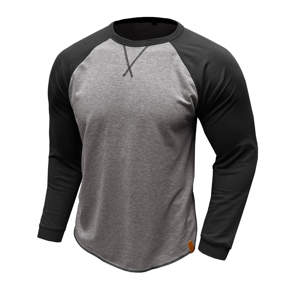 Plus Size Men's Long Sleeve T-shirt European And American Men's Shirt Top