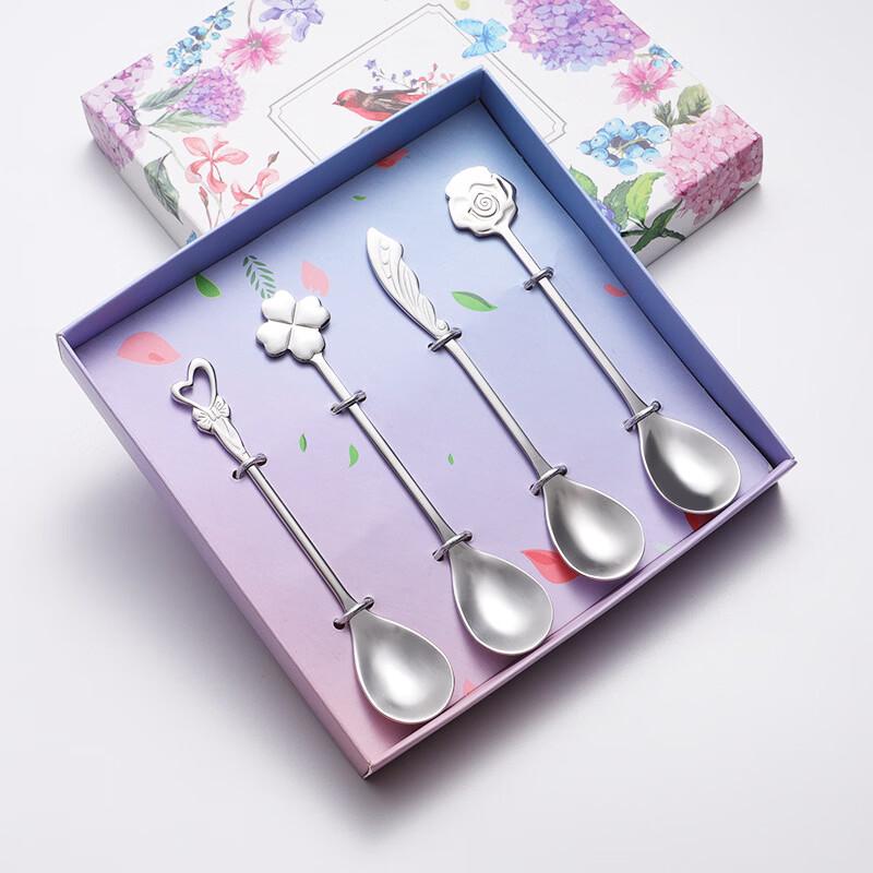 

Qianxing Stainless Steel Flower Coffee Spoon Gift Set
