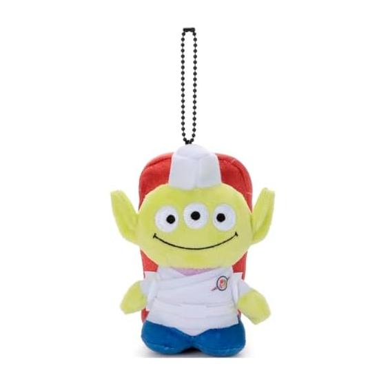 TAKARATOMY A.R.T.S Pixar Character Toy Story 30th Anniversary Ball Chain Mascot Alien Sushi Chef (Tuna) Plush Toy Height Approx. 12cm