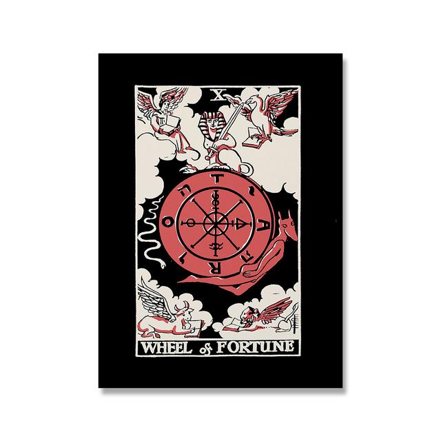 Nordic Abstrakte Liebhaber Tarot Wand Kunst Bild Leinwand Malerei Sonne Königin Priesterin Poster Drucken Drucke Wohnzimmer Wohnkultur