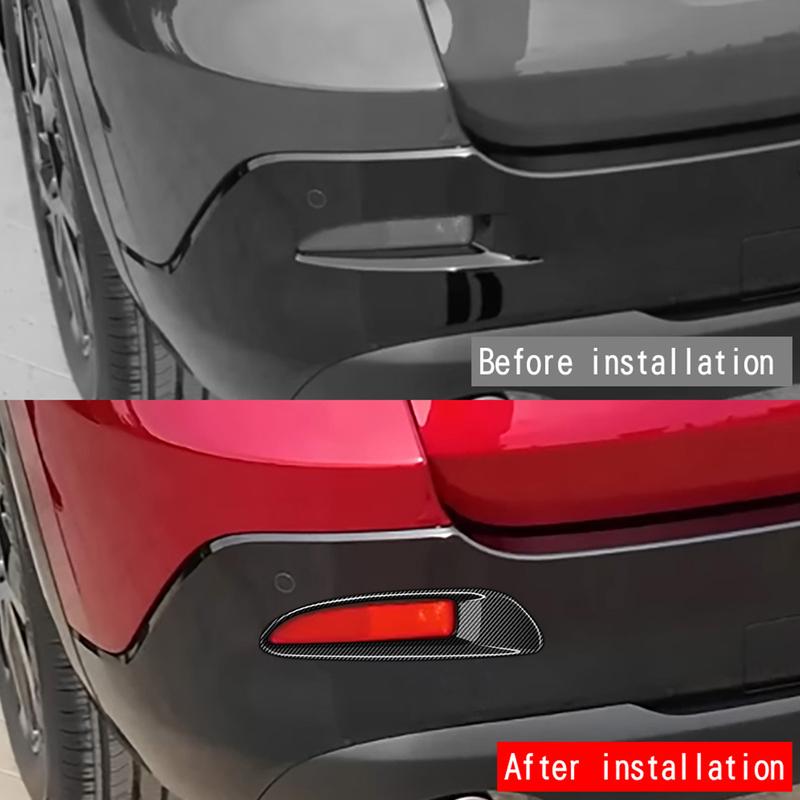 For Mazda CX‑5 2026‑2028 LHD RHD Car Rear Fog Light Eyebrow Trim Fog Lamp Cover Decor Exterior Accessories