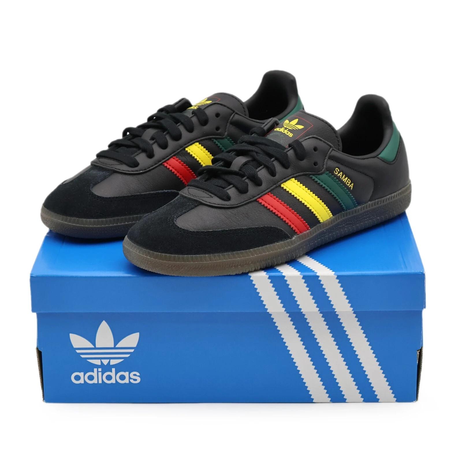 IH3119 adidas Originals Samba OG Rasta Core Black Green Yellow Red (Мужской) 5