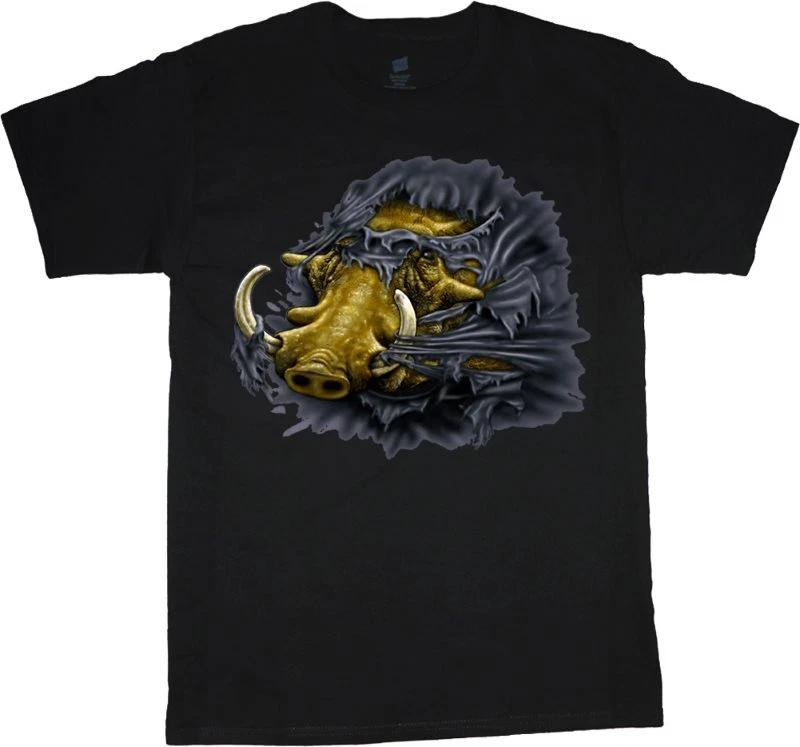 Funny Wild Hog Pig Unique Hunting Animal Men Gift American Pig Boar T Shirt XXXXL