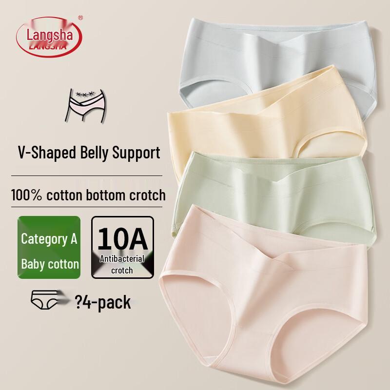 LangSha Women s Maternity Abdominal Support Underwear 4-Pack 2XL