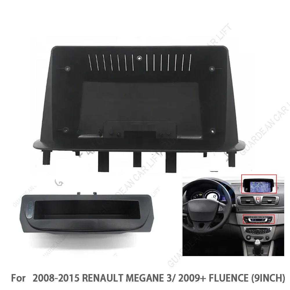 For RENAULT Megane 3 Fluence 2008-2016 9 Inch Car Radio Fascia Android Frame Head Unit Panel Dashboard Original Cable Canbus