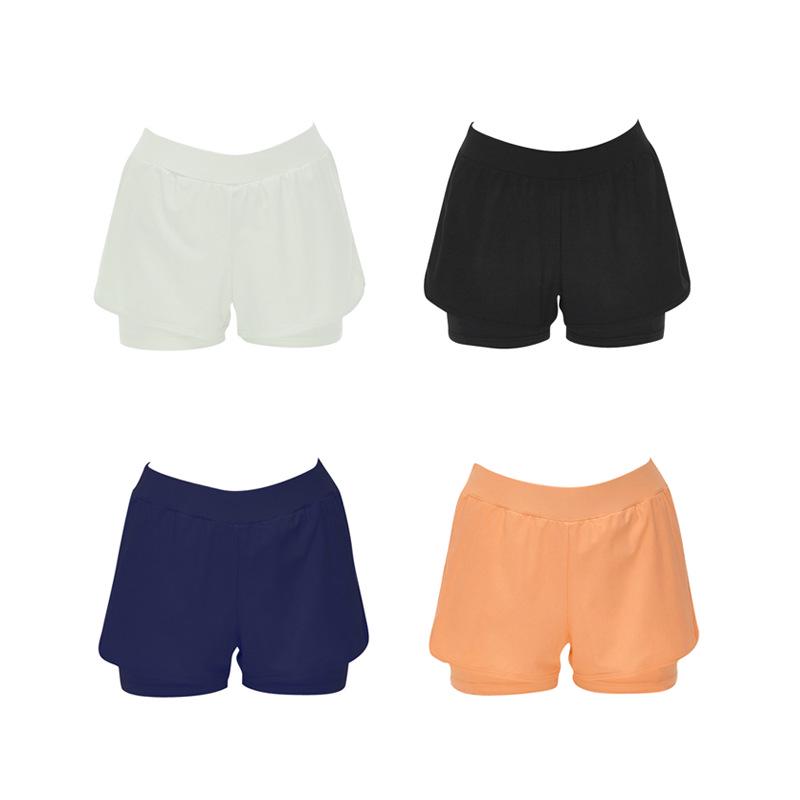 Women's Sporty Two-Piece Swimsuit with Sun Protection, Quick-Dry Boxer Briefs for Diving and Surfing