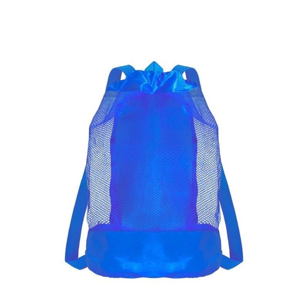 Sand-Resistant Beach Backpack Extra-Large Drawstring Closure Mesh Beach Bag Adjustable Straps Net Backpack Bags