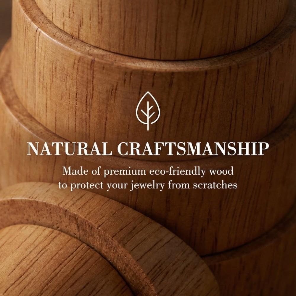 Round Shape Bracelet Mandrel Solid Wood Ring Stick Stable Resizing Tool  Silver Correction