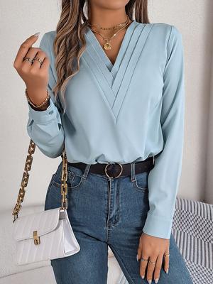 Elegantes, modisches Damen-Langarmtop für Alltag und Freizeit