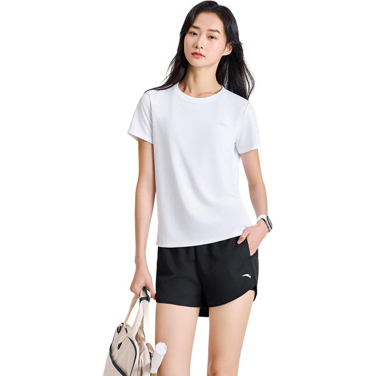 Anta Plain Short Sleeve Sports Comfortable Casual Set Women Sets 962527205-1