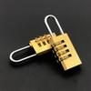 Travelling Combination Padlock Brass Code Lock Mini Number Password Lock  Door