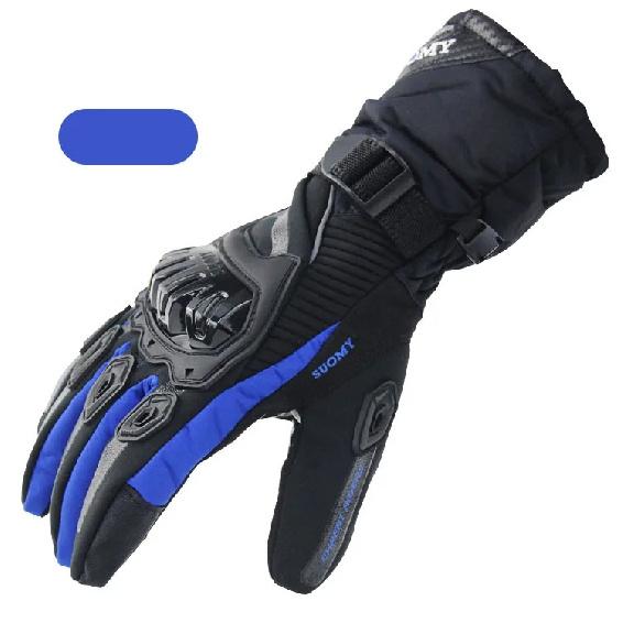Motocyklové rukavice 100% Vodotěsné Větruodolné Zimní teplé Guantes Moto Luvas Dotyková obrazovka Motosiklet Eldiveni Ochranné