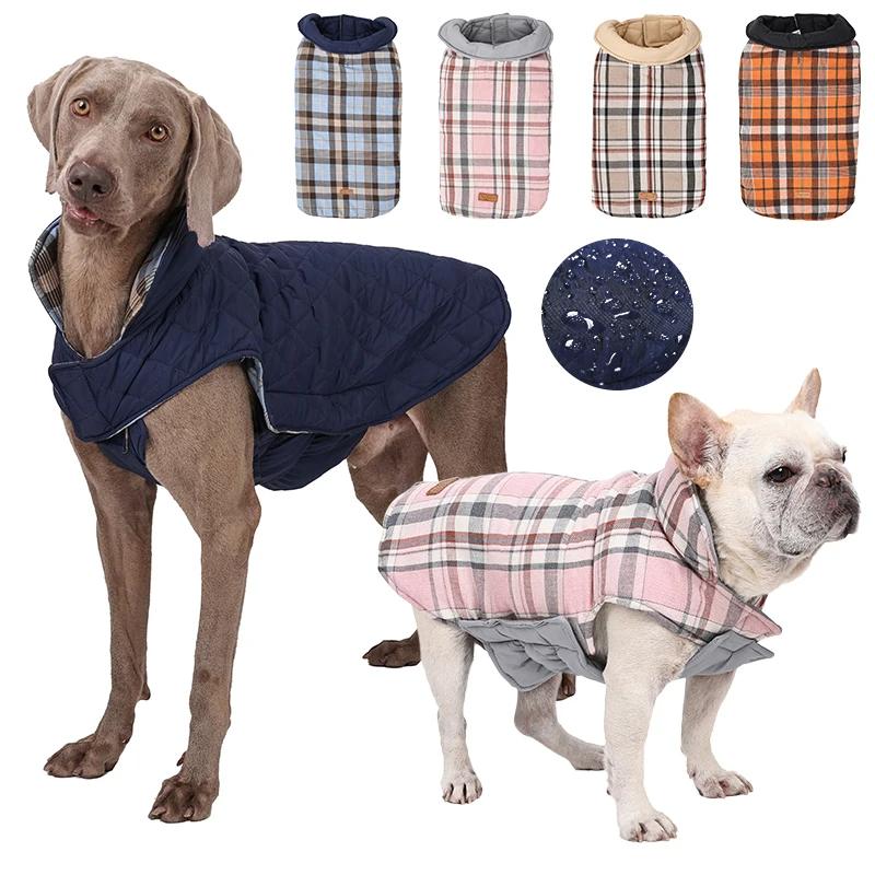 NONOR Winter Dog Jacket Waterproof Cozy Dog Clothes for Medium Large Dogs Warm Dog Coat French Bulldog Labrador Costume