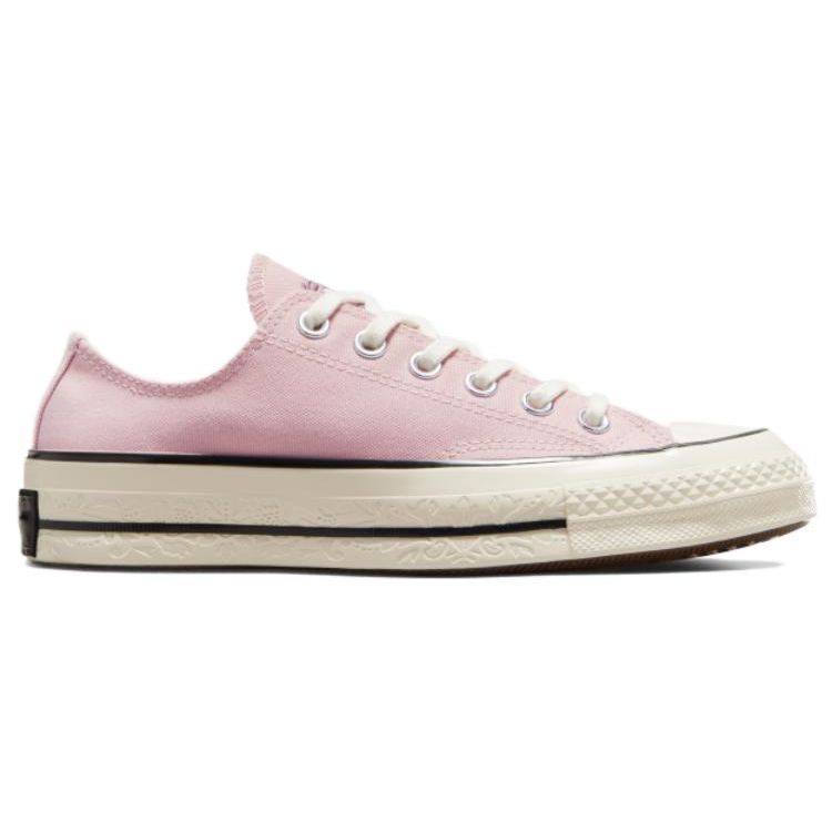 Converse קאמפר 70 נמוך ורוד פרחים מוטבעים נעלי ספורט יוניסקס לבן A07080C