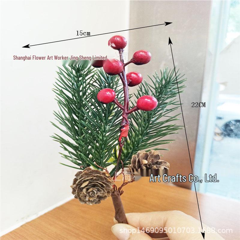 Snowflake Jute Rope & Red Berry Christmas Bouquet DIY Wreath Accessories