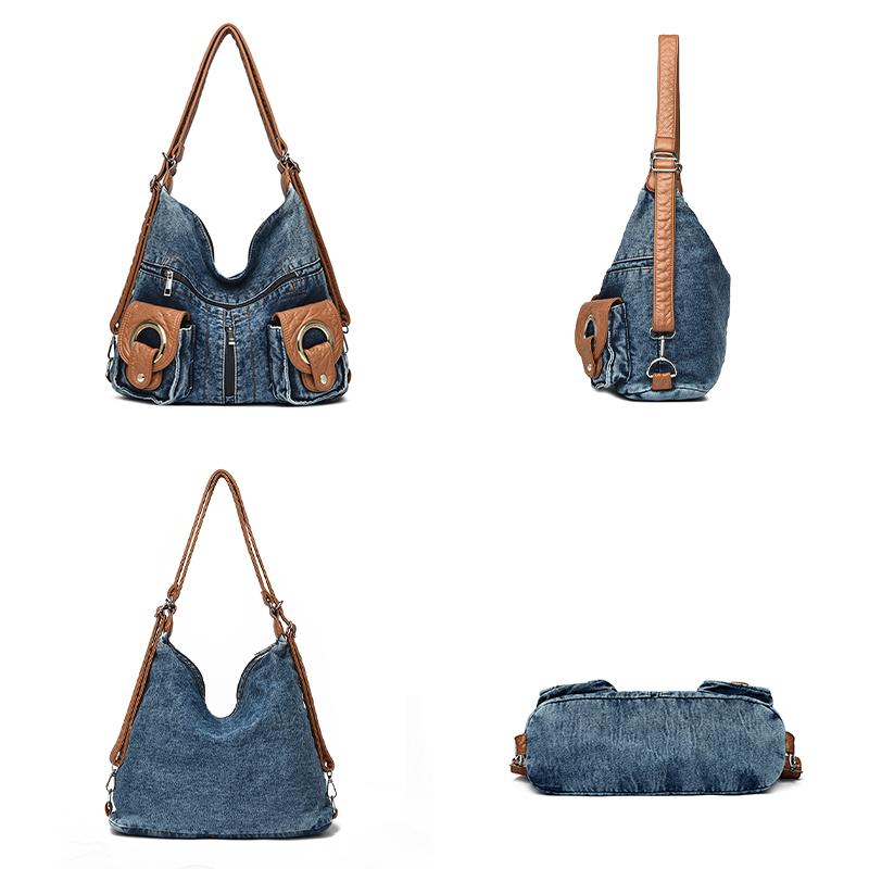 Großkapazität Konvertierbare Damen Schultertaschen Crossbody-Taschen Multifunktionale Reise Geldbörsen und Handtasche Rucksack Schultaschen Rucksack
