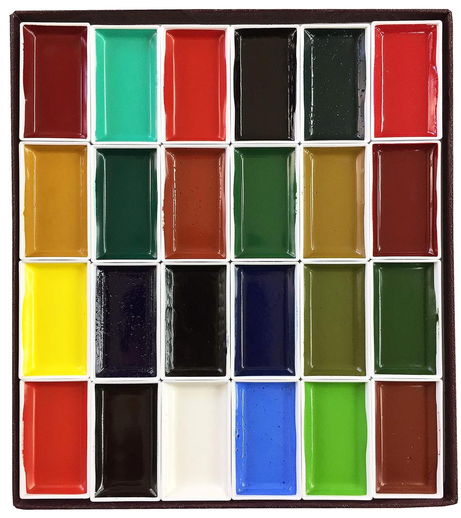Kissho Japanese Painting Made In 24 Colors Paints, Kakugansai,