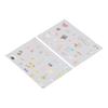 2PCS Decorative Stickers Cute Cartoon Self Adhesive Sticker Colorful PVC Sticker for   Album Planner Scrapbook